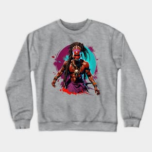 proud african warrior Crewneck Sweatshirt